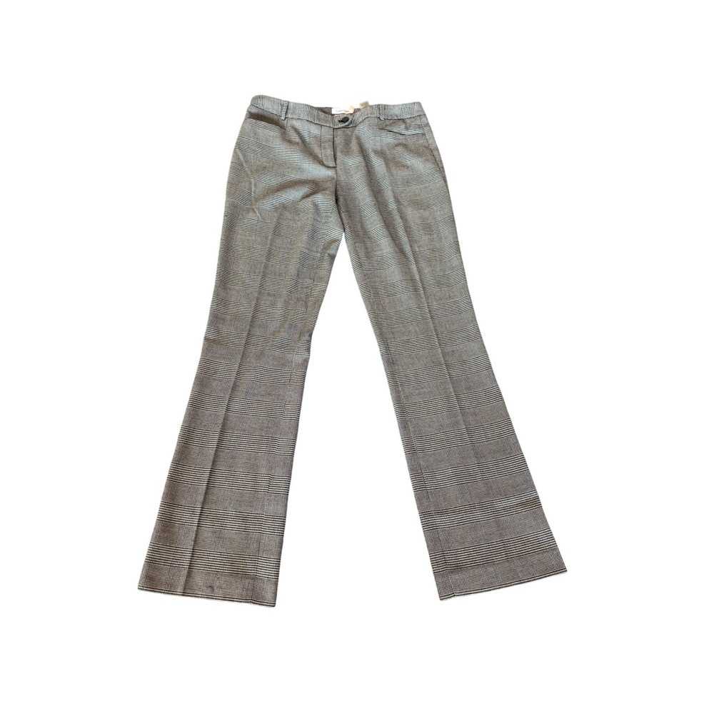 Calvin Klein Modern Fit Grey Glen Plaid Dress Pants Trousers Women Career Wear 6